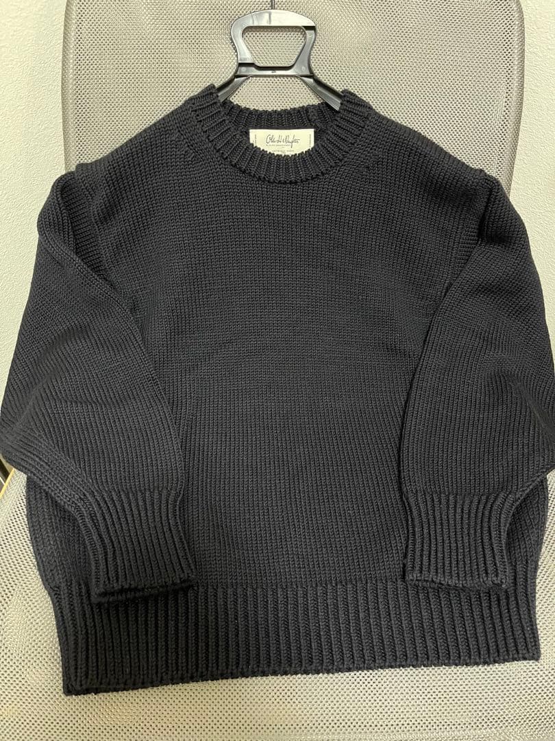 OldeH&Daughter WOOSTEDWOOL クルーネック ネイビー - メルカリ