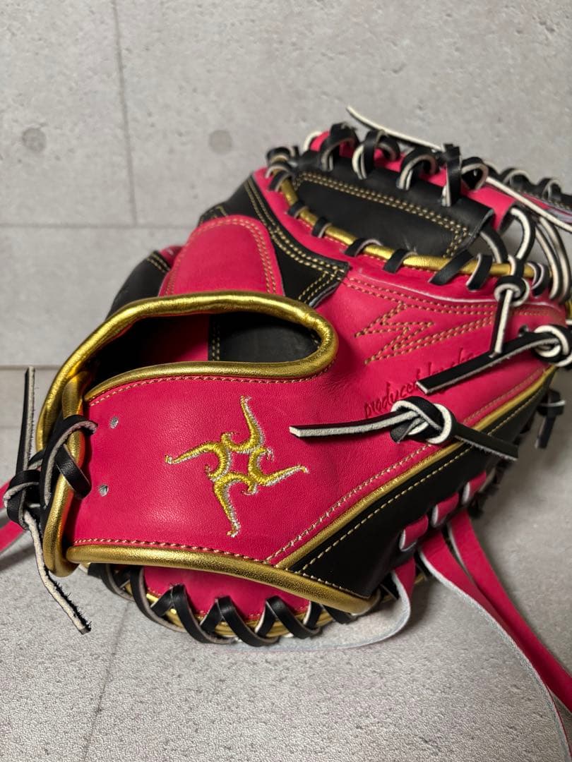 ☆2026 最新 要ミット軟式用キャッチャーミット 限定カラーKANAMEピンク ooue-store_c100sp