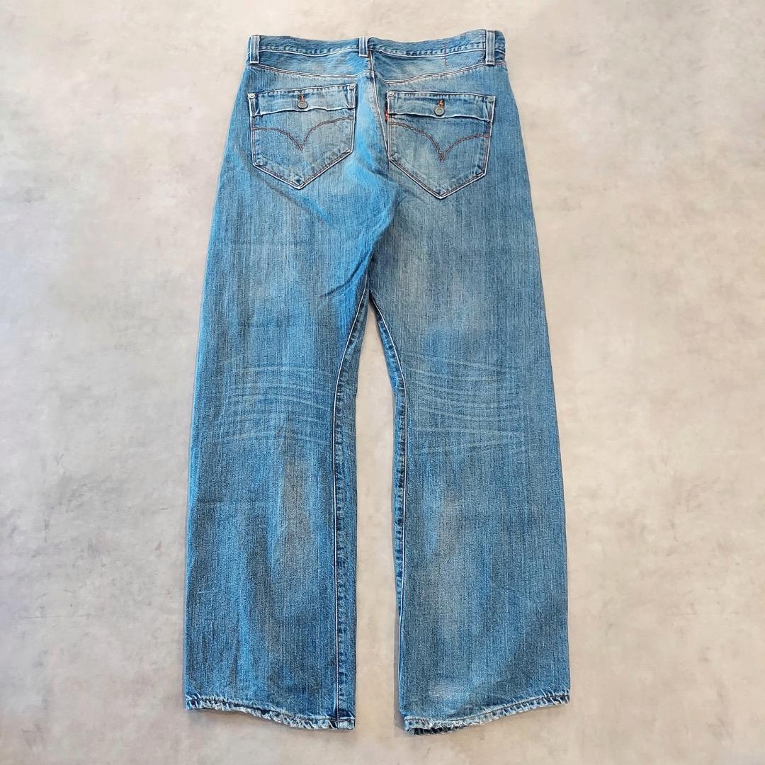 リーバイス エンジニアード ジーンズ W36 00s 青 古着 立体 18588