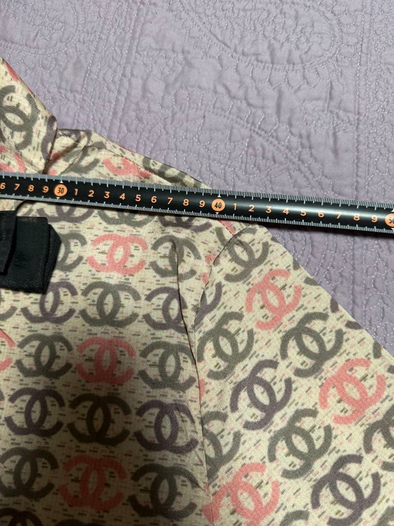 CHANEL ロゴパターン 長袖シャツ