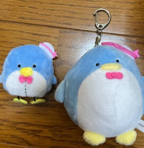 青いペンギン ぬいぐるみ キーチェーン付き - メルカリ
