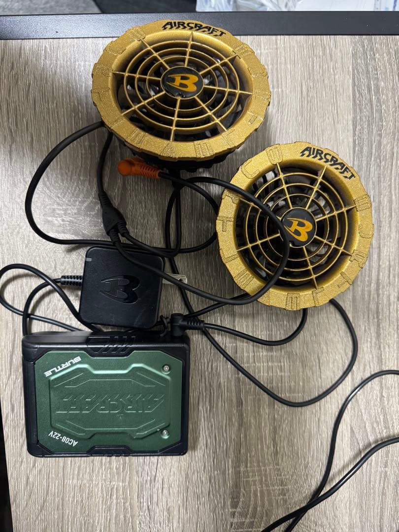 AIRSOFT 空調服用22vファンバッテリーセット 楽天市場】青空 調 服 バッテリーファンセット 33V高出力 4段階風速