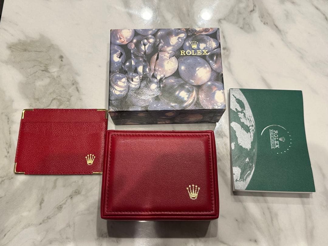 ROLEX レザーケース レッド 箱のみ