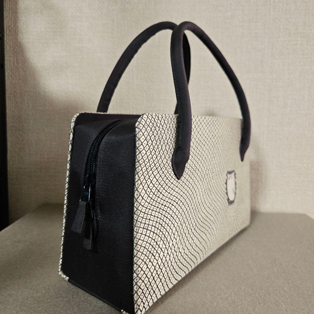 お洒落に！習い事に 西陣織り鹿の子ふくろう紋様 バック