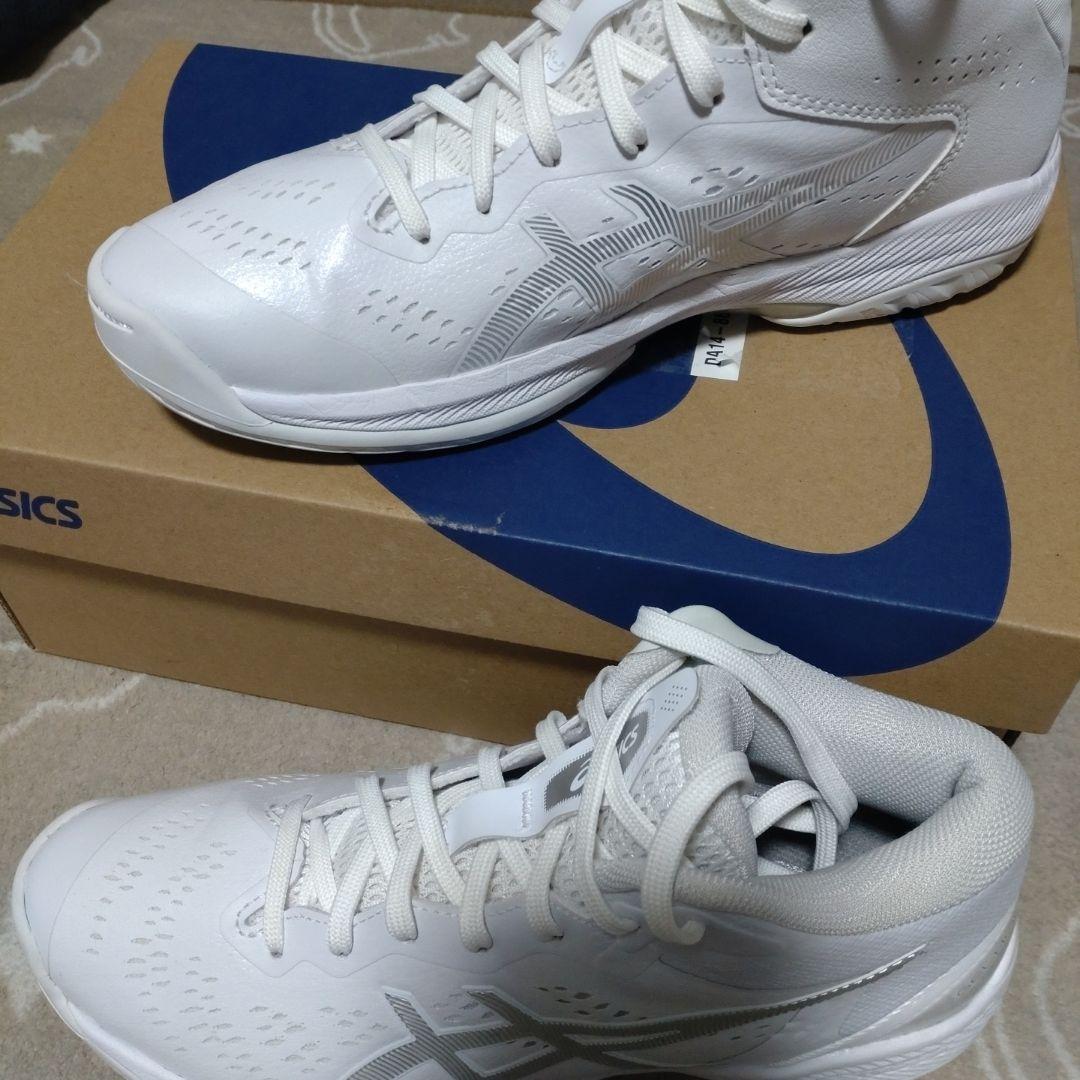 ASICS バスケットボールシューズ ホワイト　24.5cm　箱付き