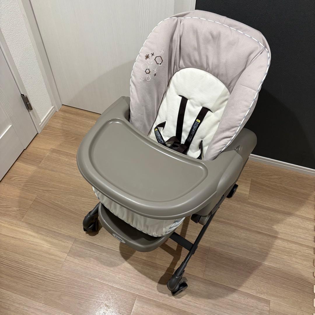 ネムリラFF コンビ 手動スウィング ハイローチェア ベビーラック 説明