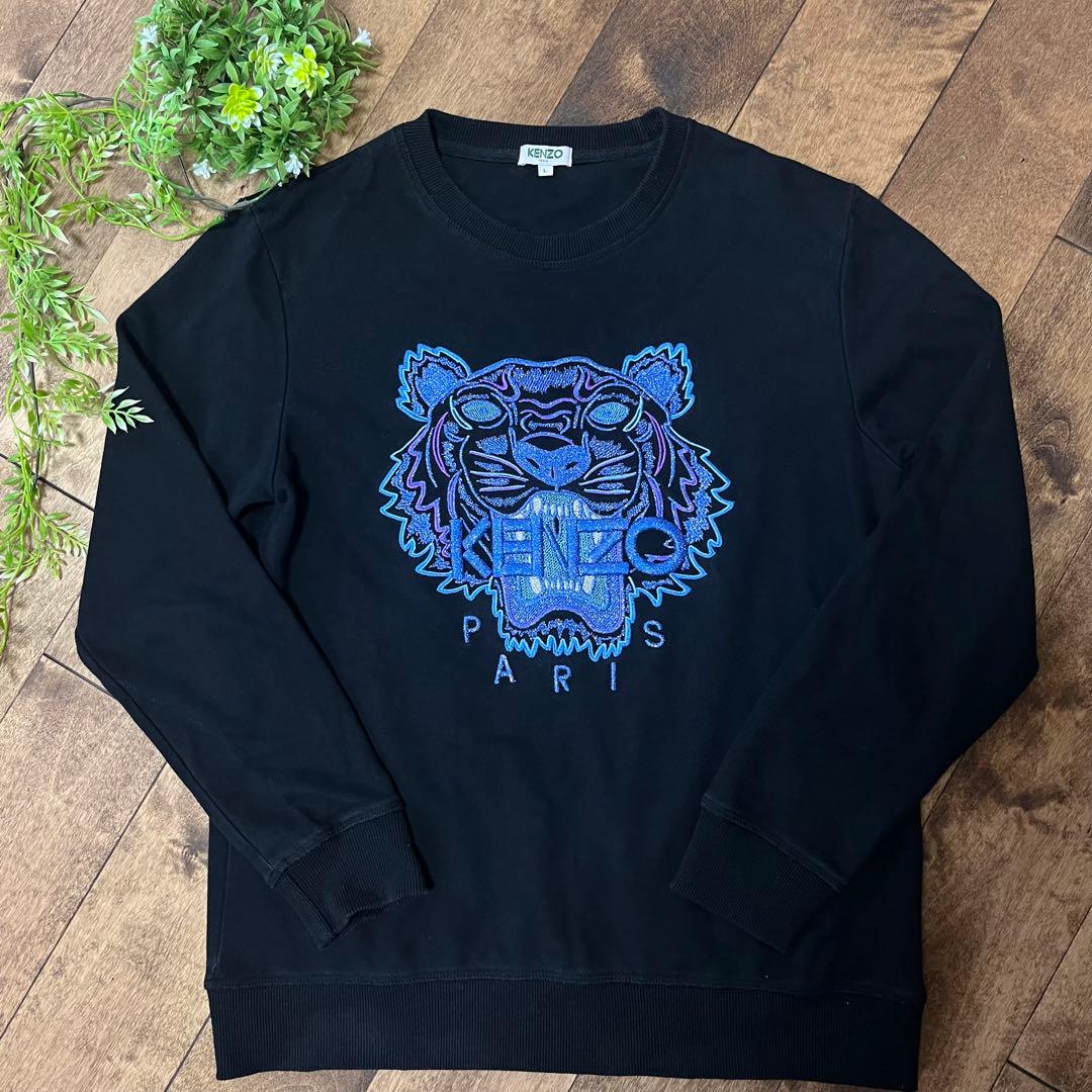 KENZO ケンゾー スウェット トレーナー 虎 トラ タイガー 刺繍 - メルカリ