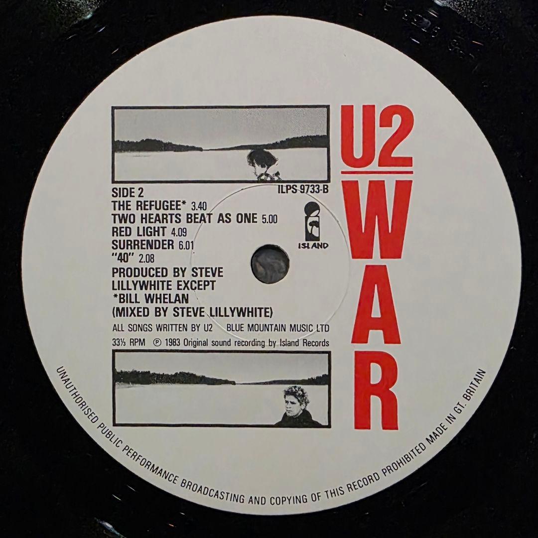 UK初期 U2 / WAR A-1U/B-1U 美音盤 Town Houseko - メルカリ