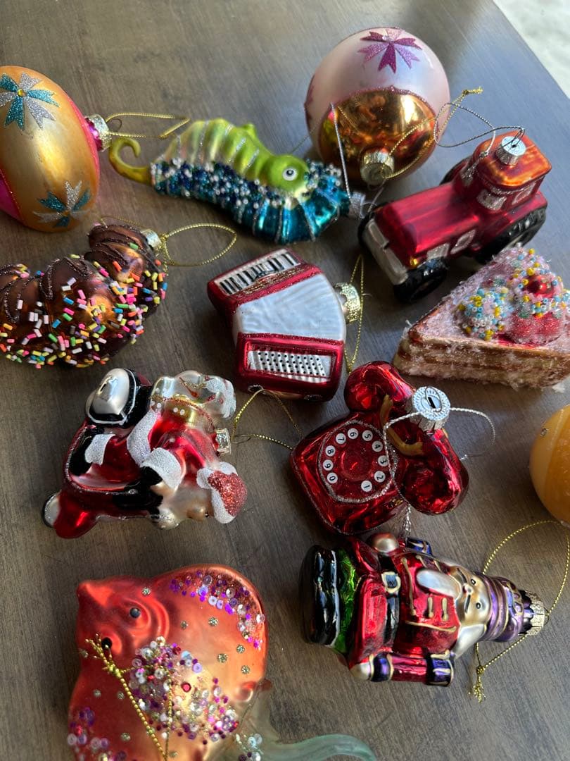 フライングタイガー ガラス製オーナメントセット クリスマス 12個