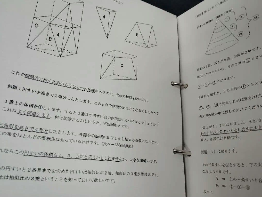 知力の背骨 算12回分 理12回分 国12回分○テキストのみ▽
