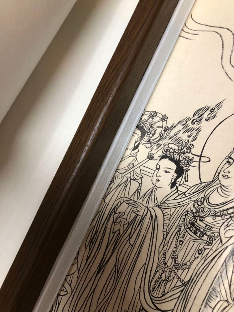 中国美術 佛画 巻物 傅香 絵［八十七仙人図］紙本 肉筆