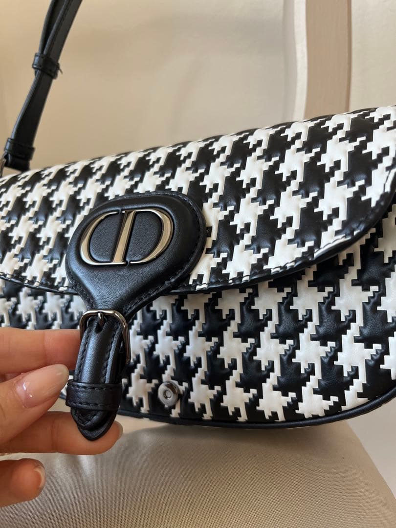 Christian Dior】ディオールBobbyボビーEW 千鳥格子柄バッグ - メルカリ