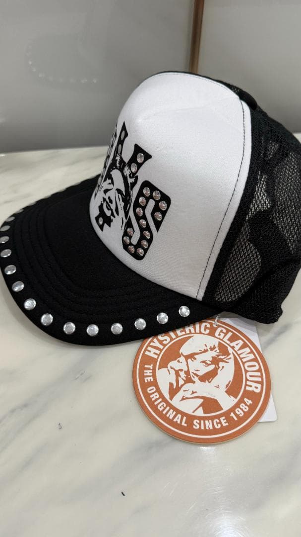 【新品未使用】ヒステリックグラマー　スタッズメッシュキャップ -401