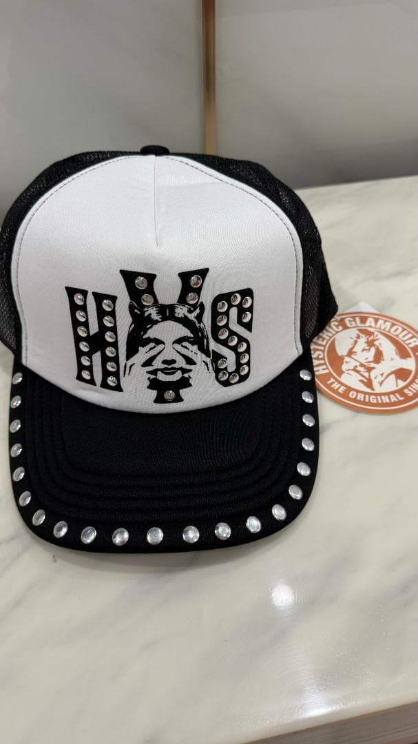 【新品未使用】ヒステリックグラマー　スタッズメッシュキャップ -401