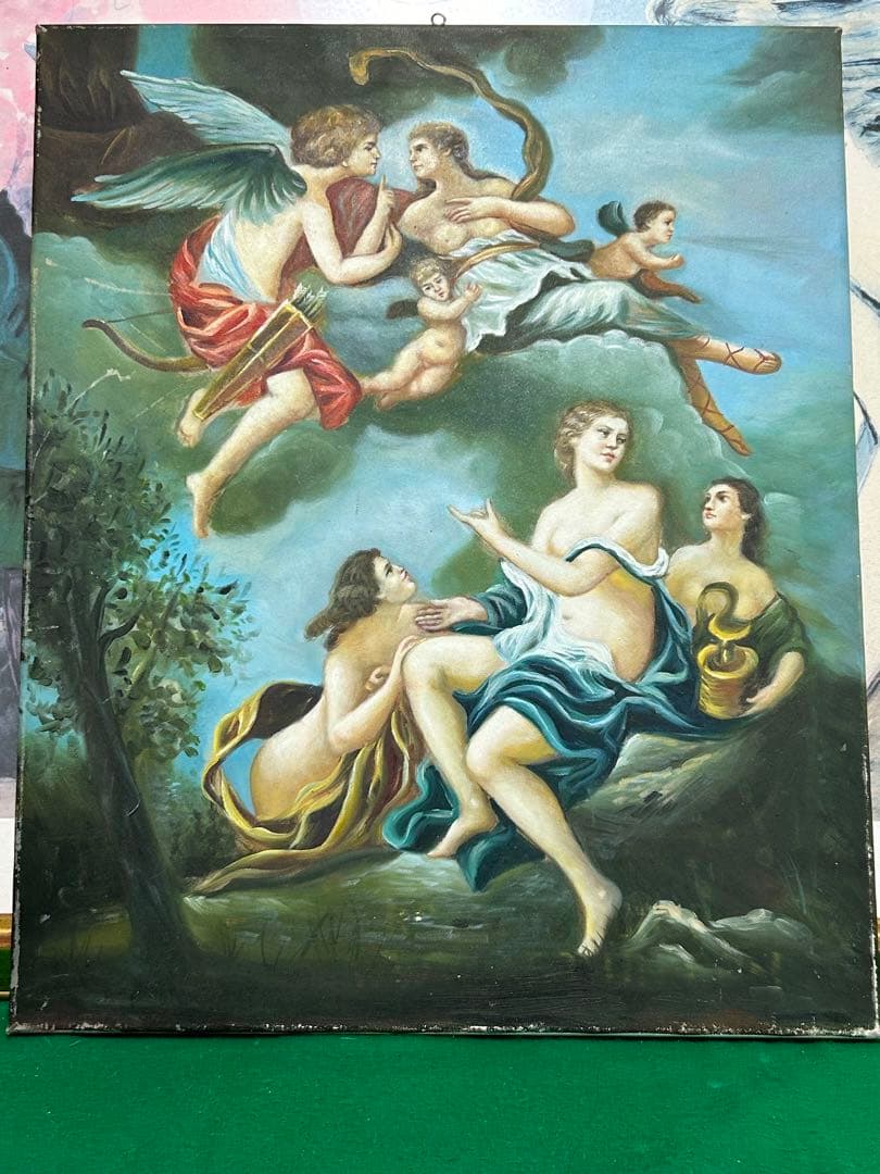 ベルリンの風の天使　油絵キャンパスの壁飾り ベルリンの風の天使 油絵キャンパスの壁飾り ベルリンの風の天使 油絵