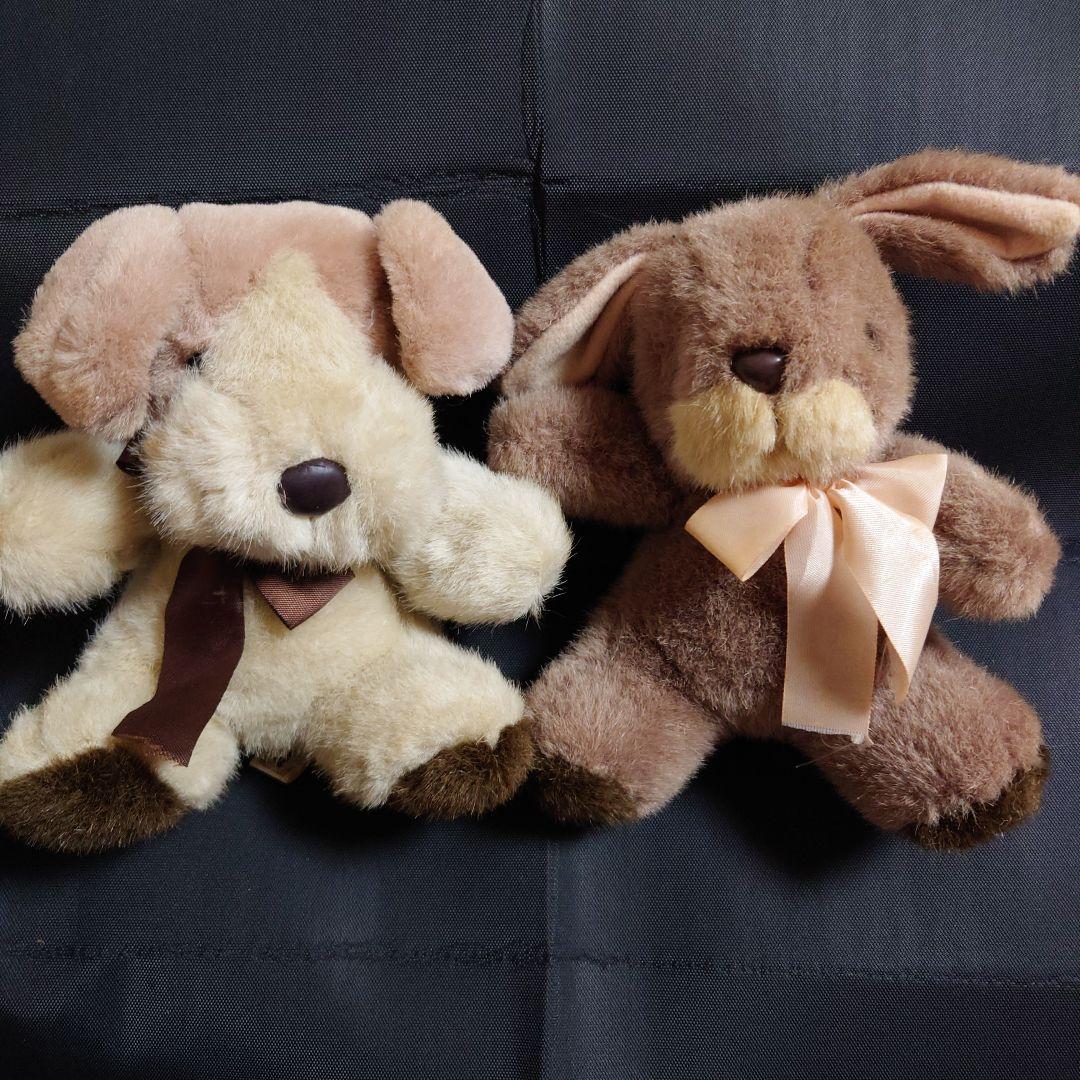 当時物 昭和レトロ AMUSE スイートキャロル うさぎ 犬 ぬいぐるみ