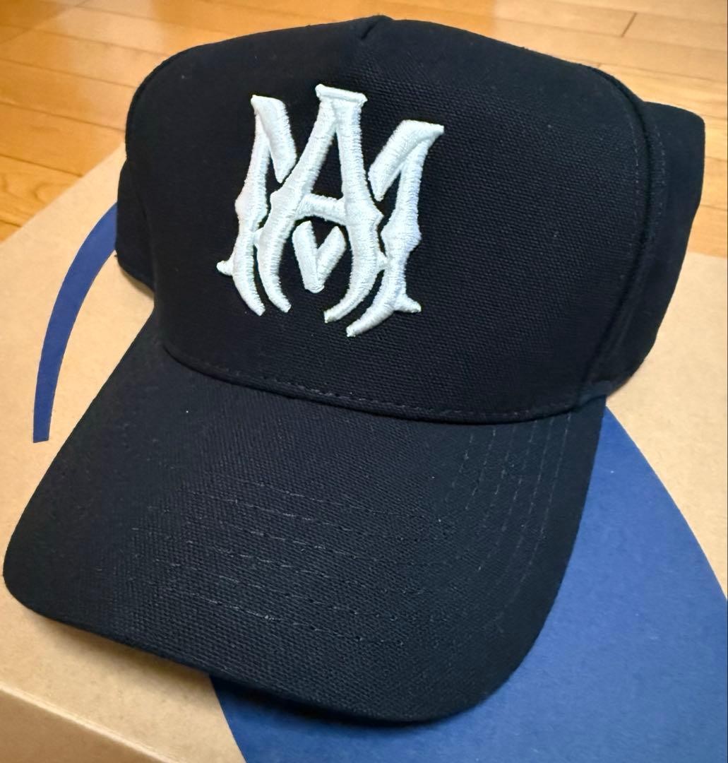 正規品　AMIRI キャップ Lサイズあり☆関税込【AMIRI】ブラック M.A. Fitted キャップ (AMIRI