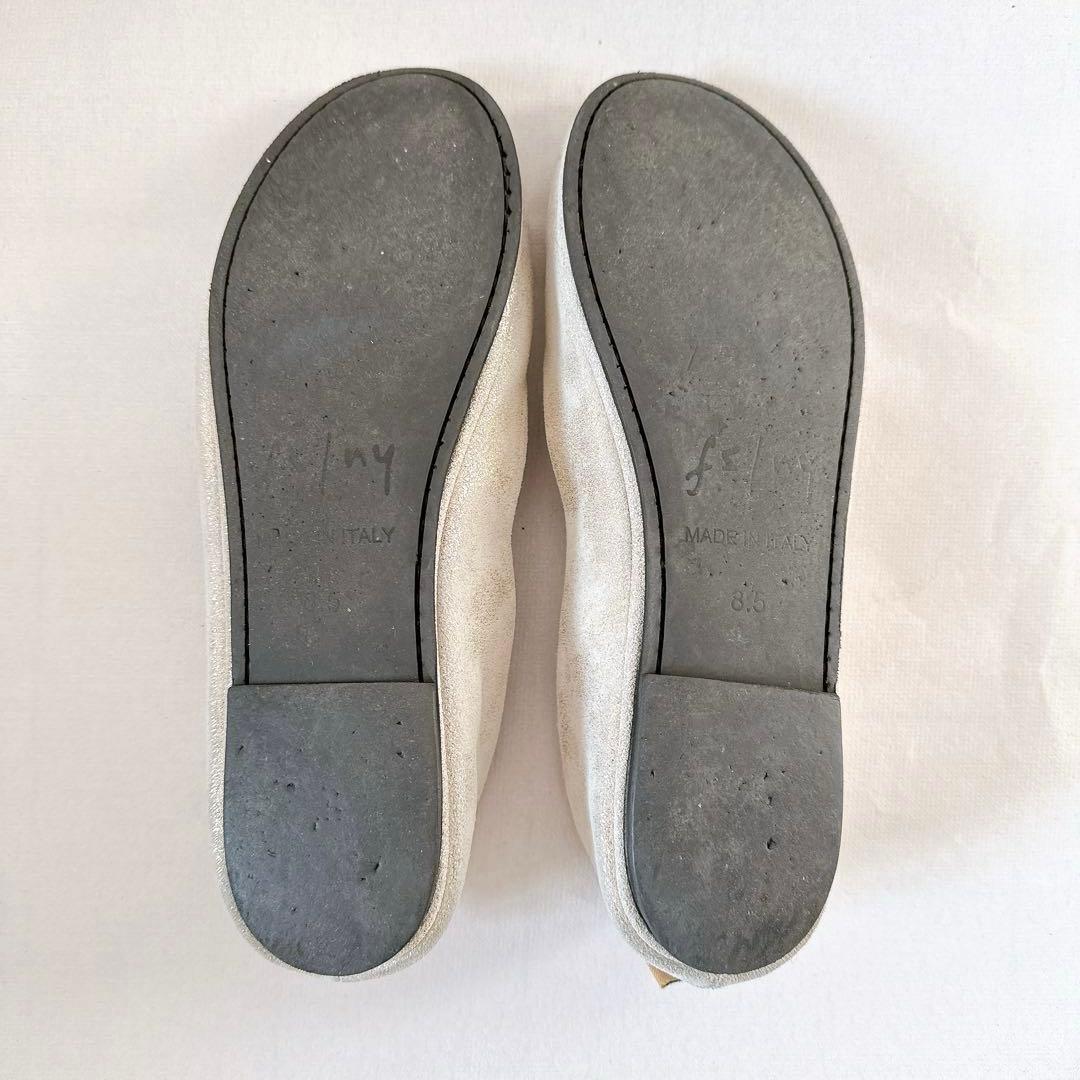 fs/ny バレエシューズ “sloop” ANKARA white