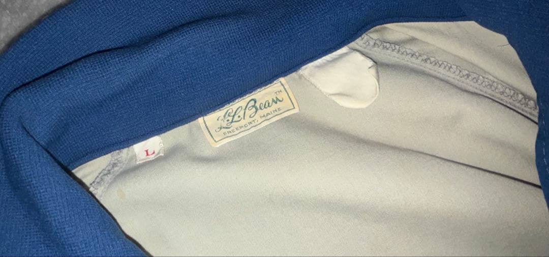 70s l.l.bean コットン ナイロン アノラック　プルオーバー 古着