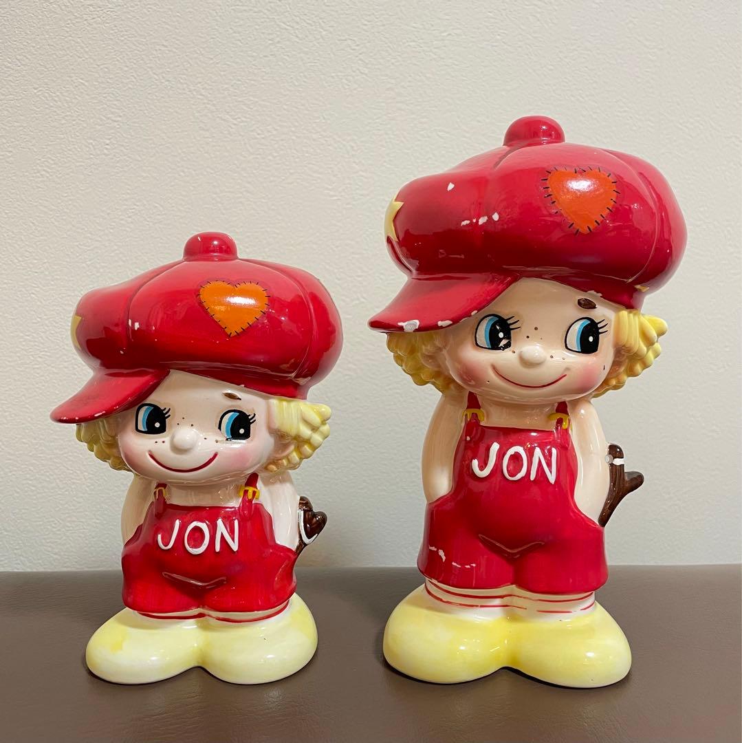 内藤ルネ JON 貯金箱 陶器 - メルカリ