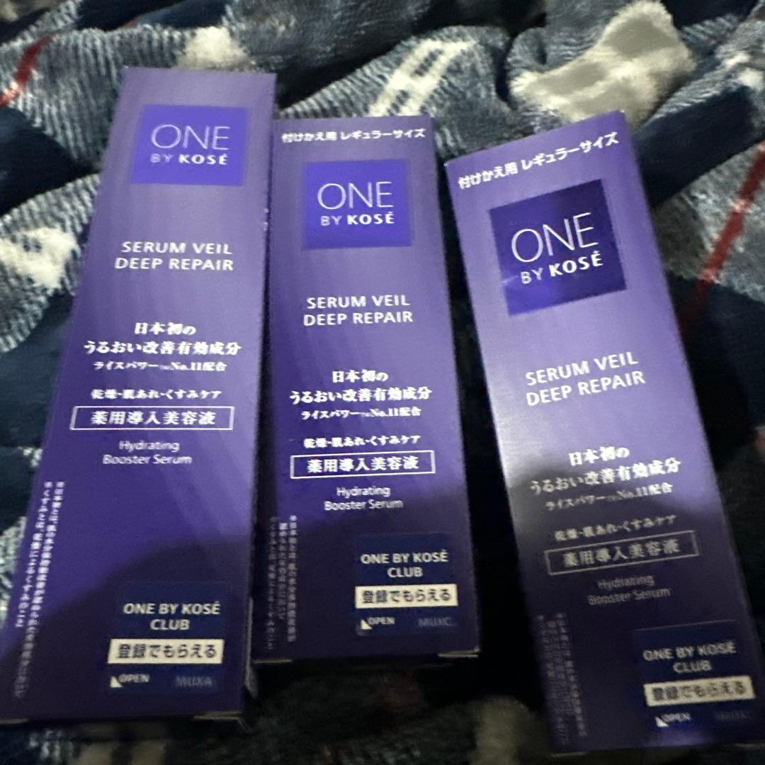 【激安】ONE BY KOSE ディープリペア 本体1＆付け替え2個 コーセー ONE BY KOSE セラムヴェール ディープリペア 付けかえ用