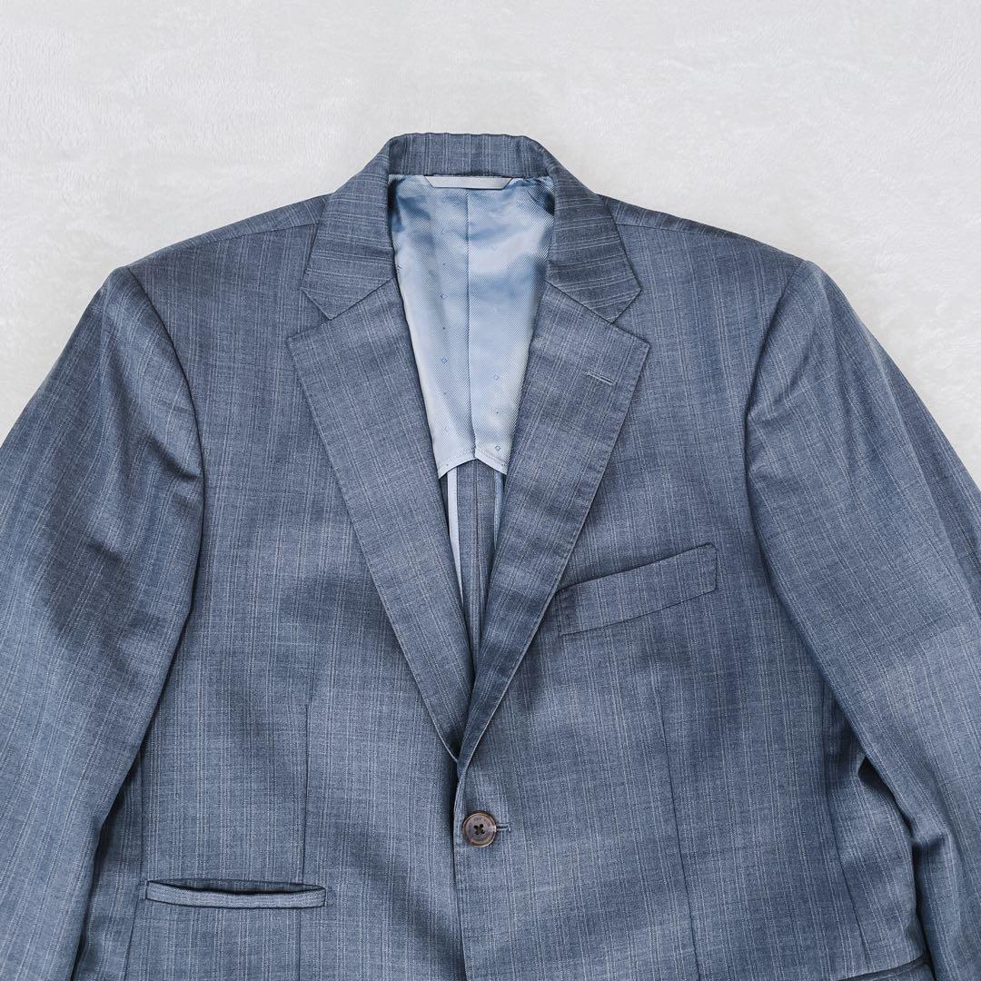 美品エルメネジルドゼニア トロフェオ スーツ シングル サイドベンツ