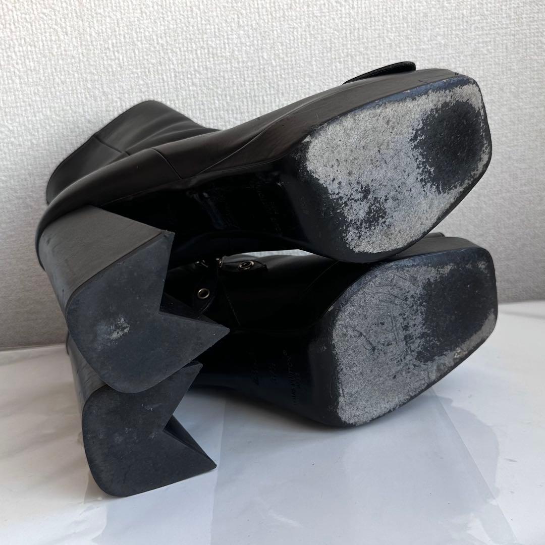 ルイヴィトン シェイクライン LV 厚底 アンクルショートブーツ