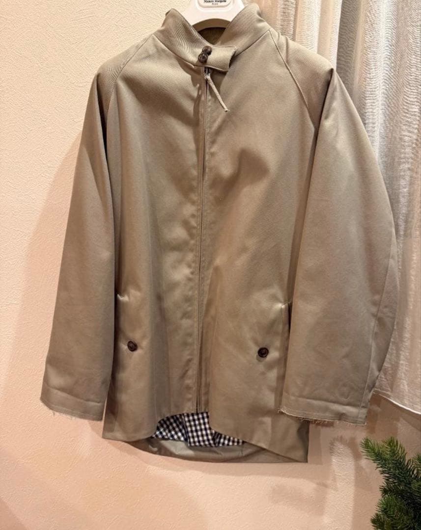 メゾンマルジェラ24SS S67AM0075ビートルバックルジャケットブルゾン