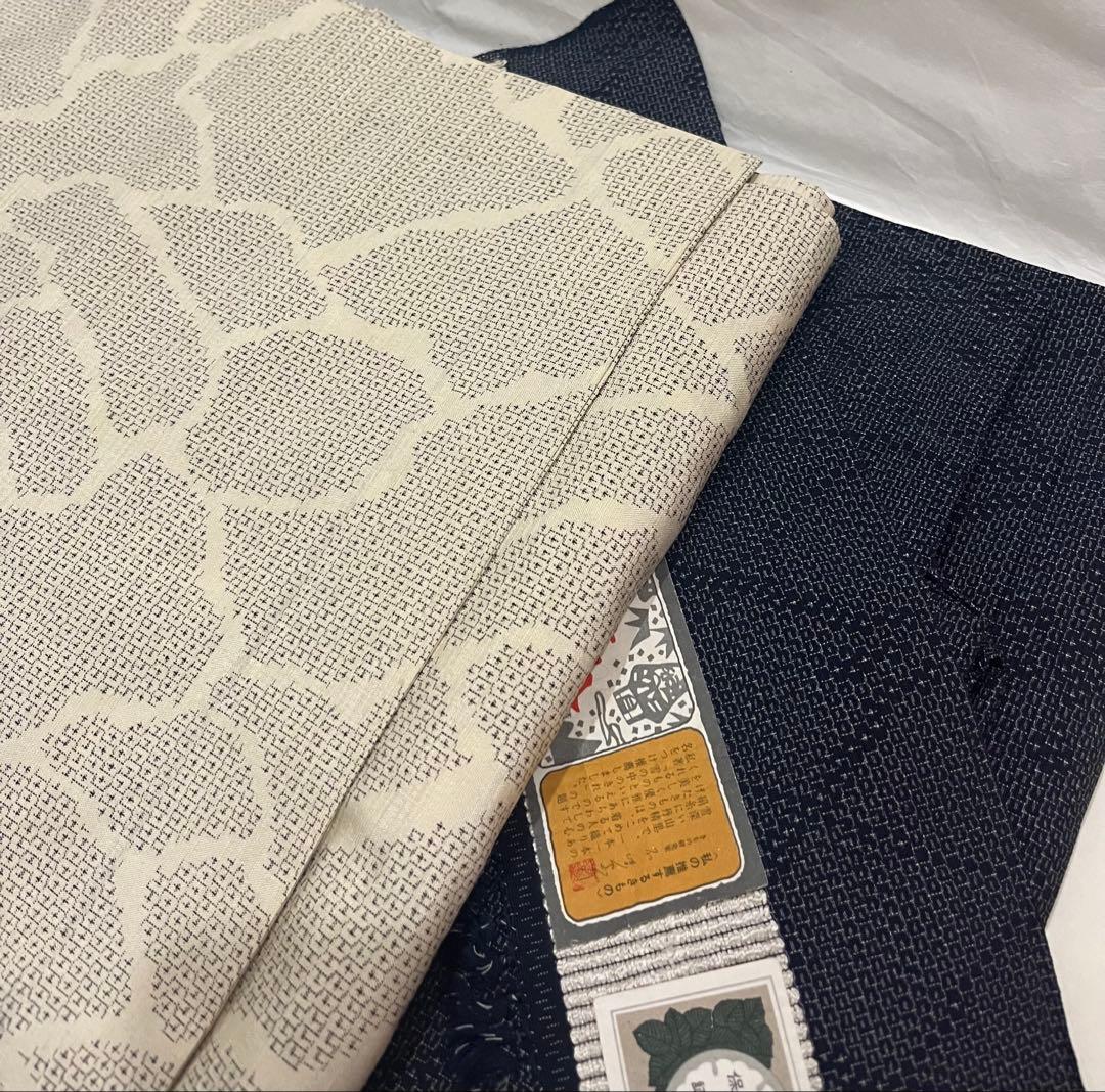 本塩沢紬やまだ織／100亀甲結城紬 単衣着物2枚 - メルカリ