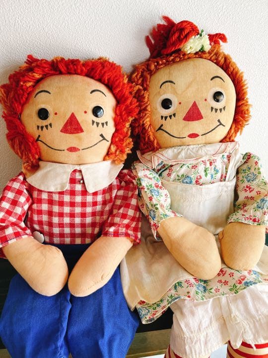 ミックスヘアAnn&Andyペア∞希少なサイズ∞ラガディ ラガディアン&アンディ ハズブロペア : カントリー雑貨DOLL GARDEN