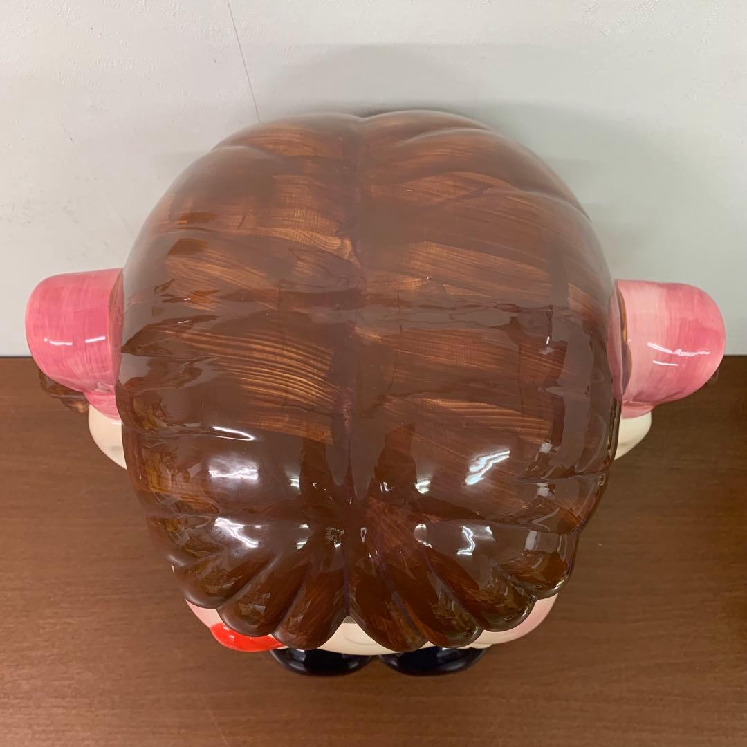 ➀希少 不二家 ペコちゃん ジャンボ 特大 陶器製置物 お座り 限定品