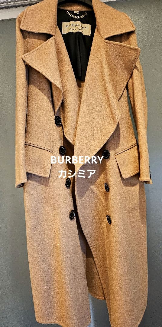 BURBERRY カシミアダブルブレストコート - メルカリ