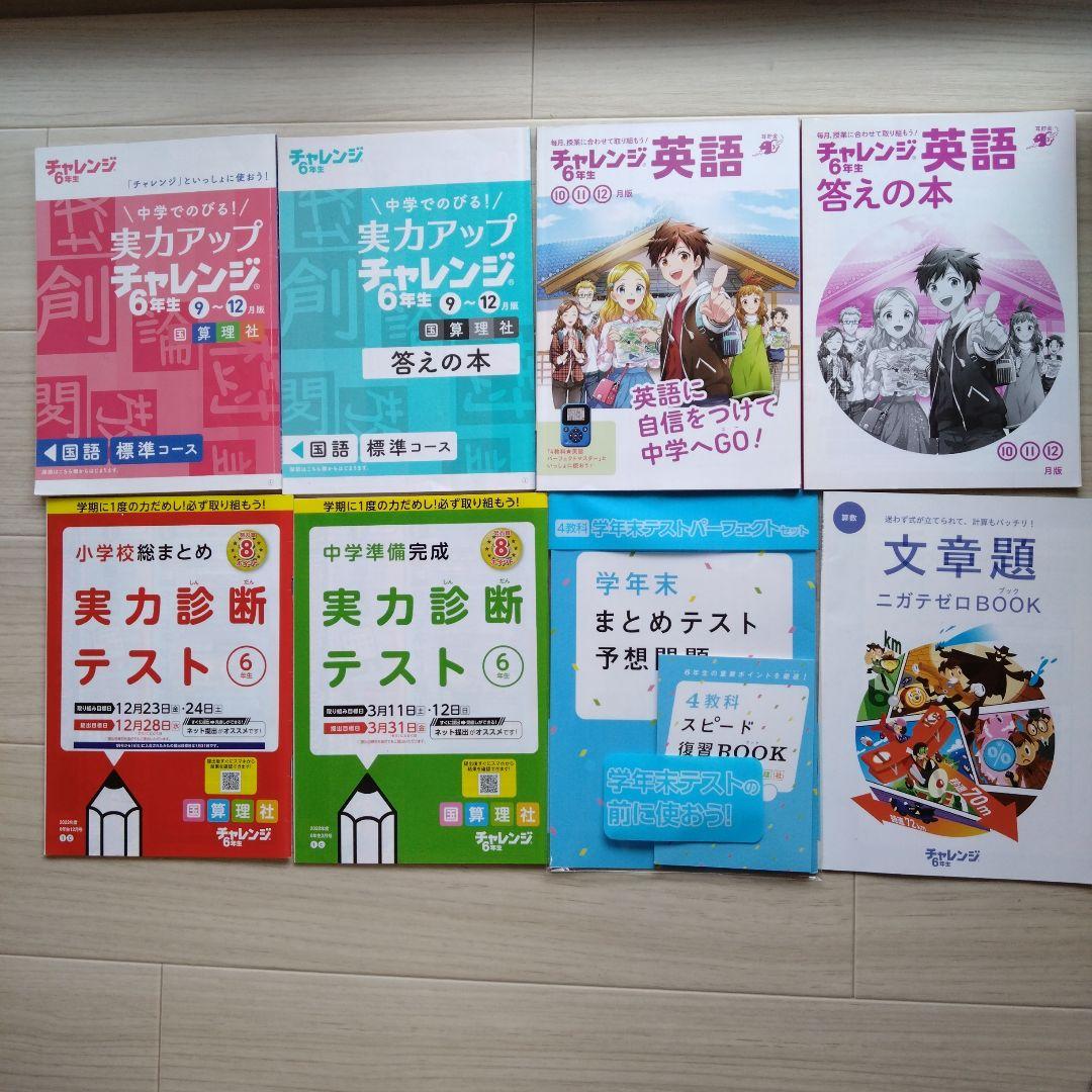 ベネッセ 進研ゼミ チャレンジ6年生 一年間 まとめ売り - メルカリ