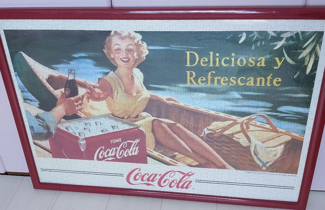 完成品 ジグソーパズル 1000ピース コカ・コーラ フレーム付き - メルカリ