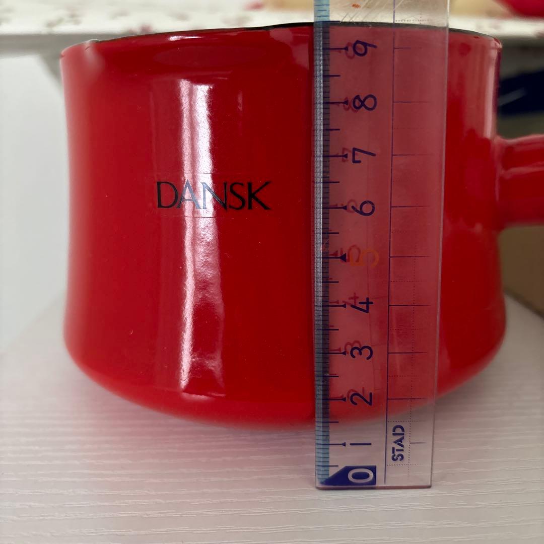DANSK 赤い片手鍋 木製ハンドル 未使用 - メルカリ