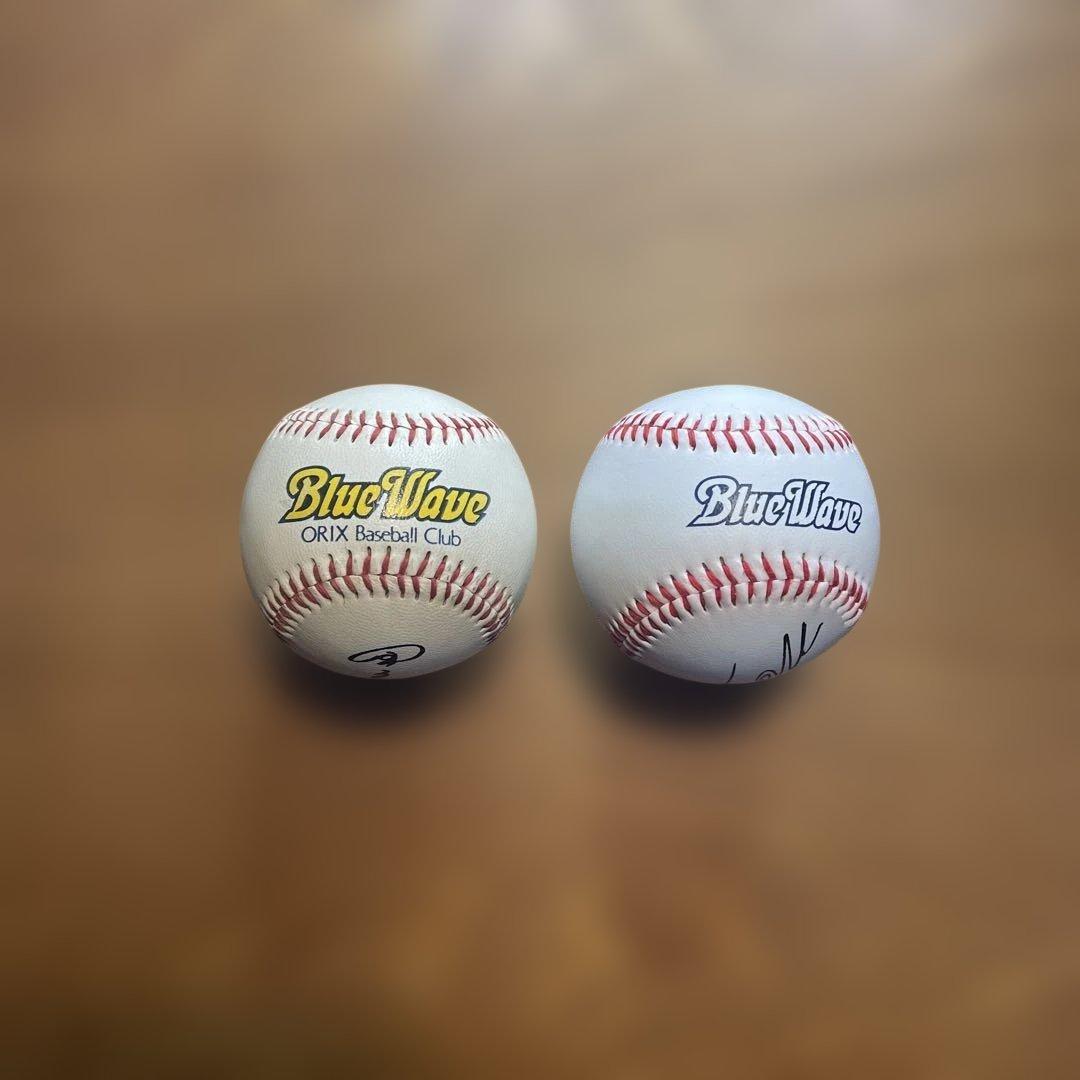 サインボール/ ORIX BlueWave ①田口壮 ②マック鈴木 2個組 - メルカリ