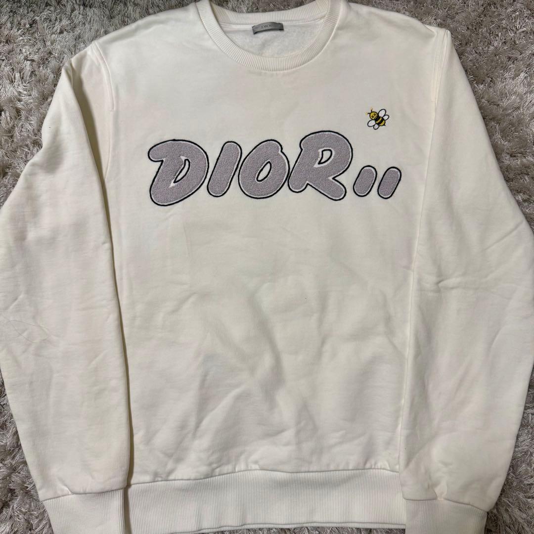 Dior ホワイト スウェット トレーナー カウズコラボ - メルカリ