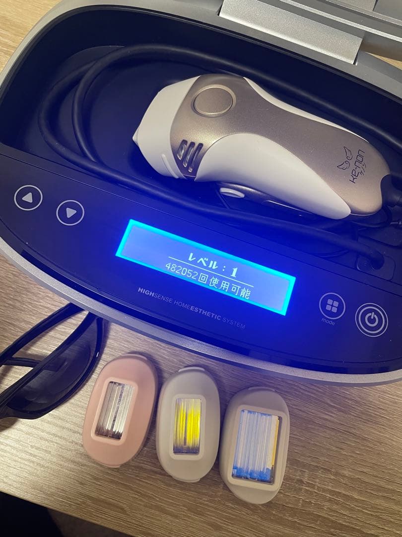 ケノン7.1 カートリッジ4つ付き脱毛器ケノン VER7.1 カートリッジ4個