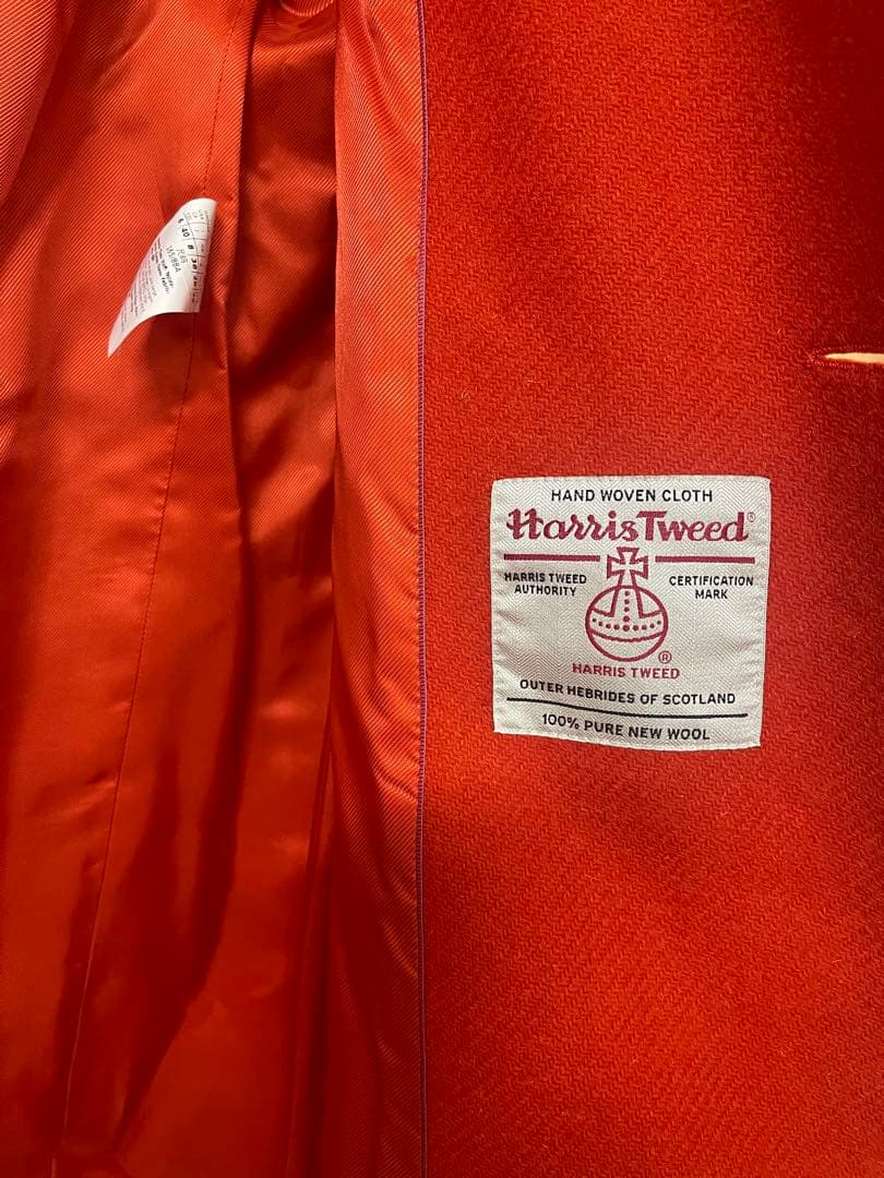 極美品✨】ウィークエンド ハリスツイード ダブルブレストミディコート