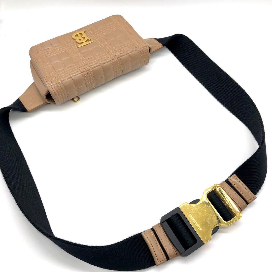 希少美品】BURBERRY ベルトバッグ ローラ TB キルティング 付属品付