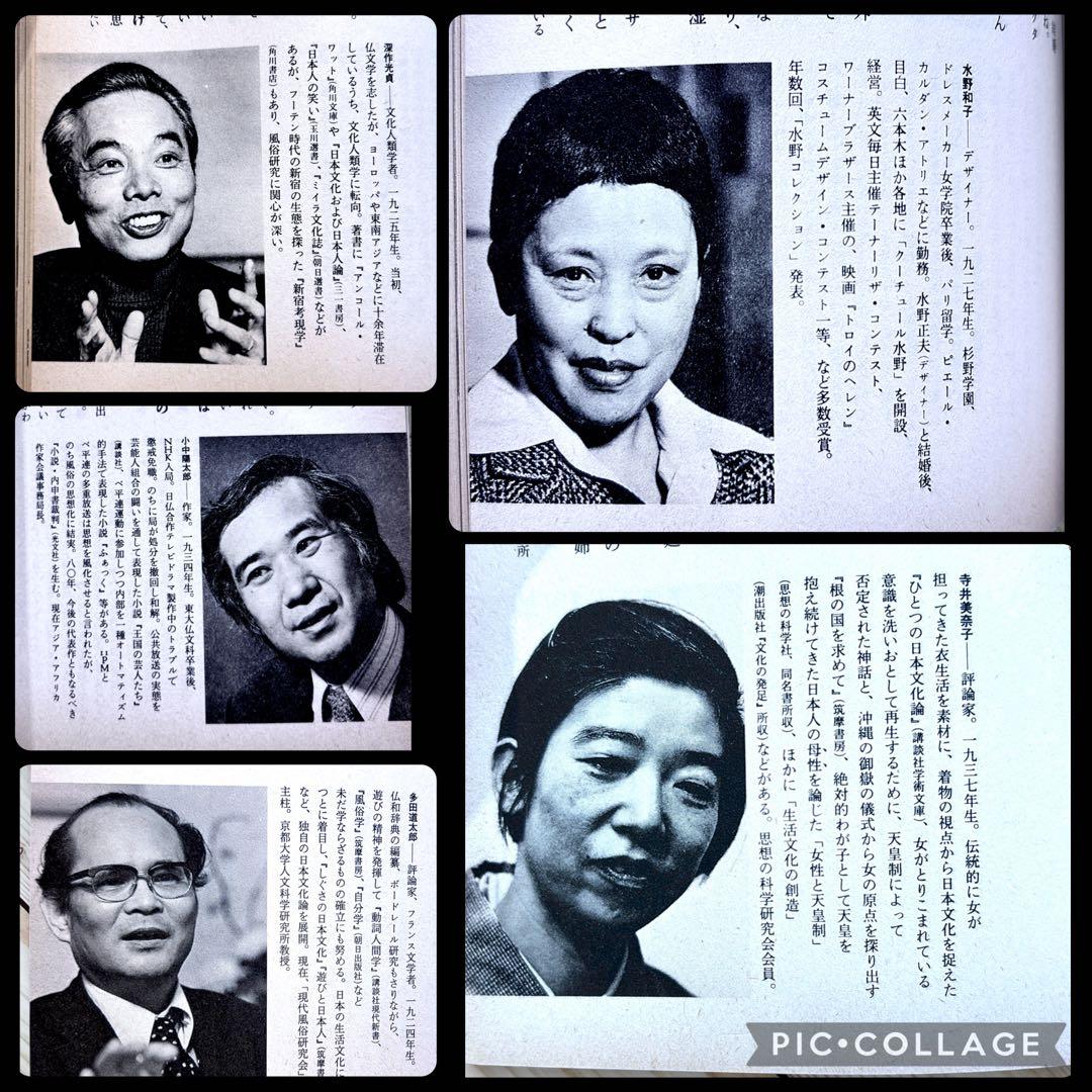 1980年 着るー平凡社カルチャーtoday④装いの生態学 多田道太郎　杉浦康平