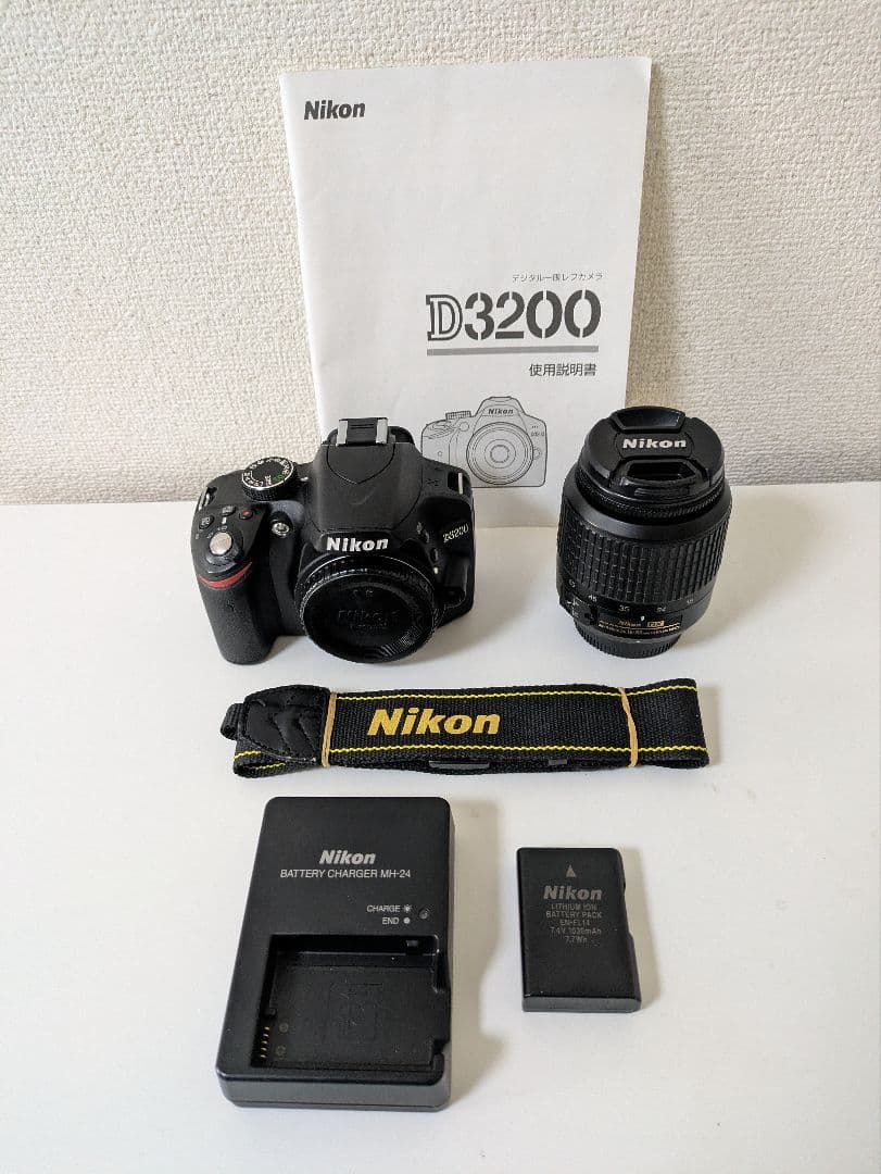 Nikon　D3200＋レンズ　　　　　　　　　　ショット数1,440回 ニコン D3200 18-55 VR レンズキット [ブラック] 価格比較 - 価格.com