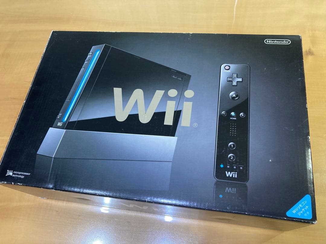 ニンテンドー Nintendo wii 本体 黒 動作確認済 箱付き - メルカリ