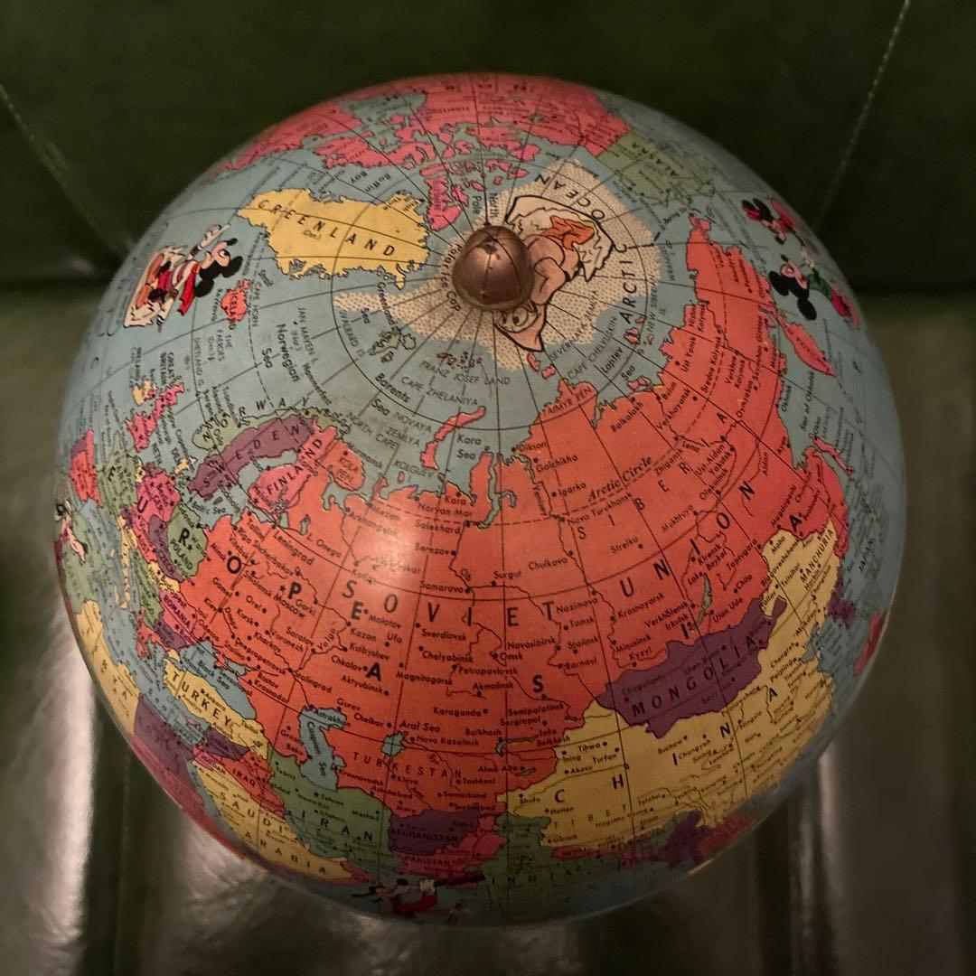 激レア 60's Rand McNally ディズニー 地球儀 - メルカリ