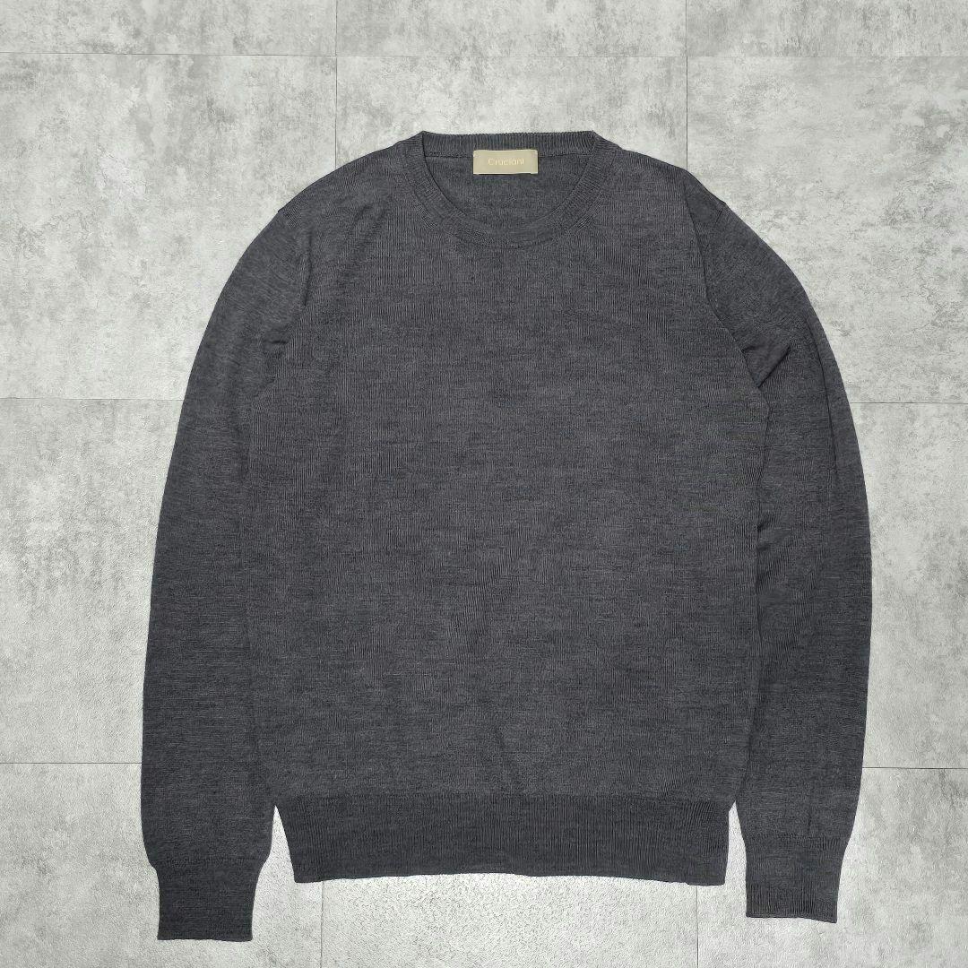 Cruciani クルチアーニ 46 毛100％ クルーネックニット イタリア製 cruciani-1c01.jpg