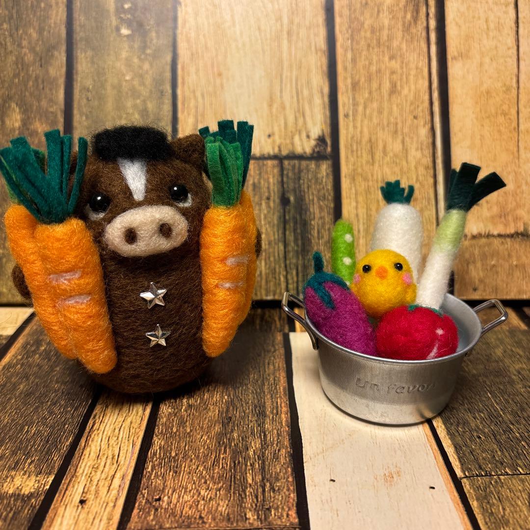 Milky☆様専用ページ【羊毛フェルト・アクレーヌ】縁起物/午年/干支だるま