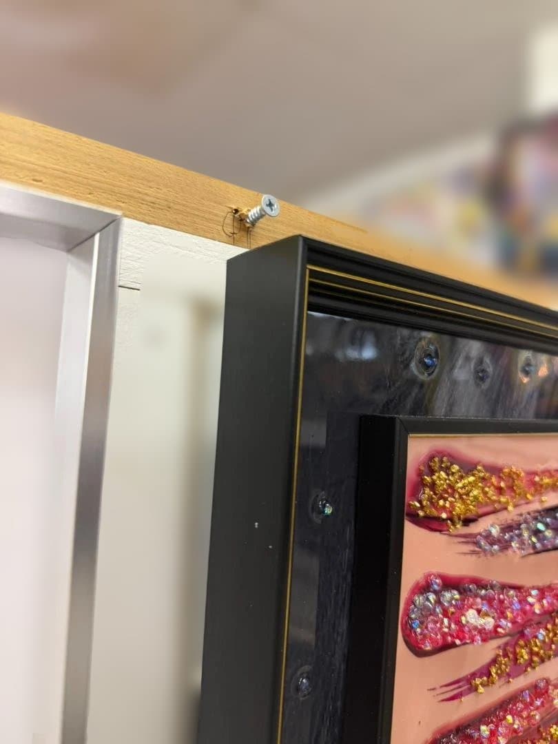 アートパネル 水晶絵 レッド コスメ ピンク 美容 キラキラ 赤 壁掛け