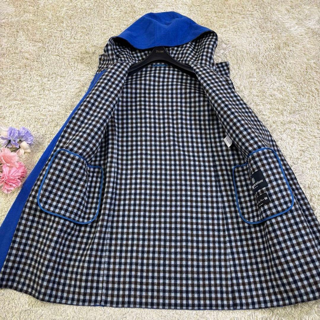 アクアスキュータム イタリア製生地 ギンガムチェック ジャンパー