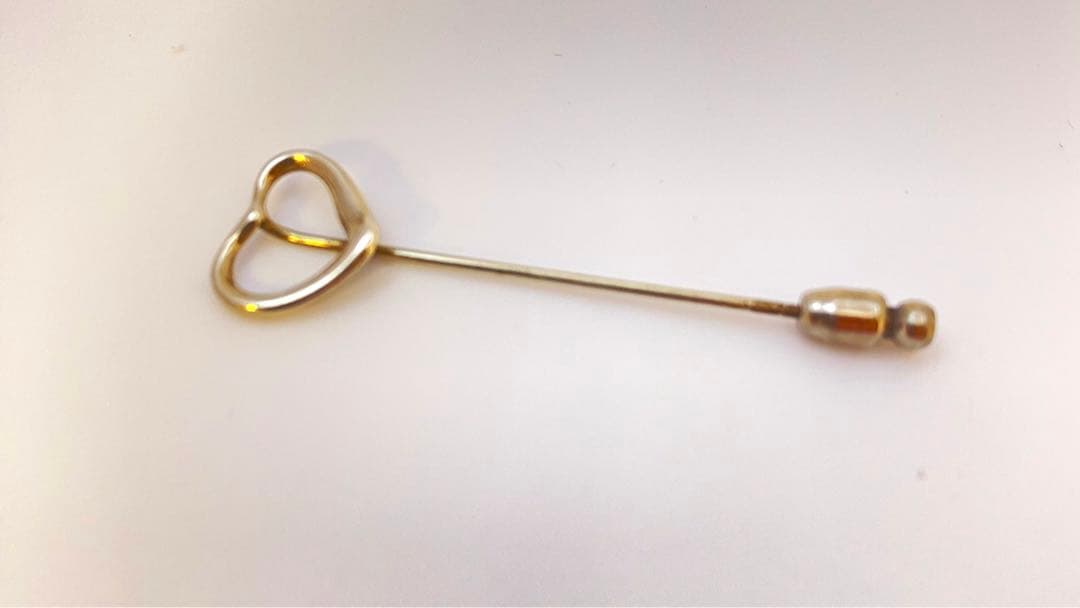 ティファニー SV925 オープンハート ピンブローチ エルサ・ペレッティ