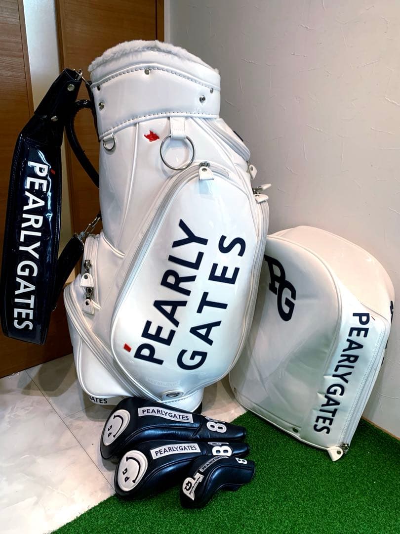 希少 完売 美品 パーリーゲイツ キャディバッグ ヘッドカバー ユニ